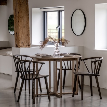 Gallery Craft Folding Dining Table Smoked