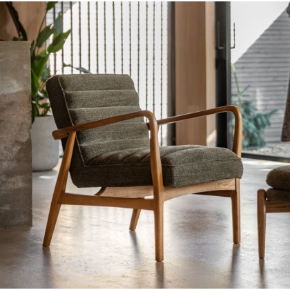 Gallery Datsun Chair Green Boucle