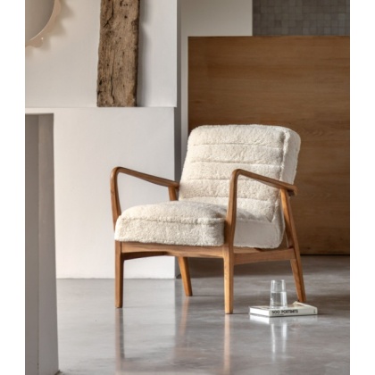 Gallery Direct Datsun Chair Cream Sheepskin