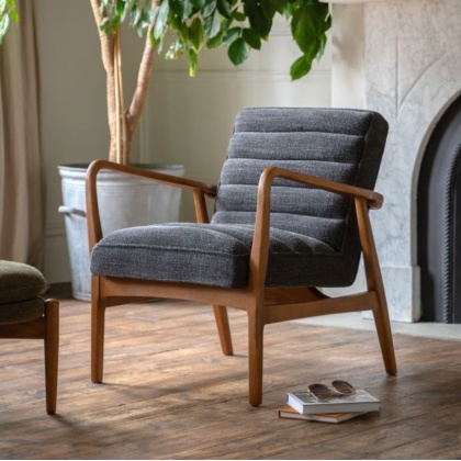 Gallery Direct Datsun Chair Charcoal Boucle Gallery Direct Datsun Chair Charcoal Boucle