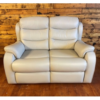 Parker Knoll Michigan 2 Seater Static - Leather Como Dove Parker Knoll Michigan 2 Seater Static - Leather Como Dove