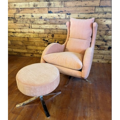 Fama Lenny Chair & Stool - Bellagio FR5208 Fucshia Fabric Fama Lenny Chair & Stool - Bellagio FR5208 Fucshia Fabric