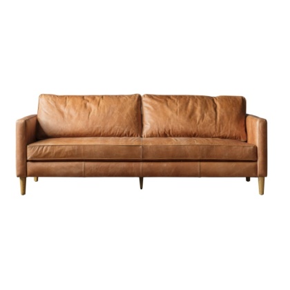 Gallery Direct Osborne 3 Seater Sofa Vintage Brown Leather Gallery Direct Osborne 3 Seater Sofa Vintage Brown Leather