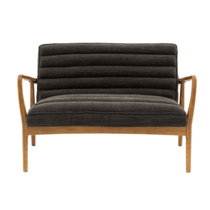 Gallery Direct Datsun 2 Seater Sofa Charcoal Boucle Gallery Direct Datsun 2 Seater Sofa Charcoal Boucle