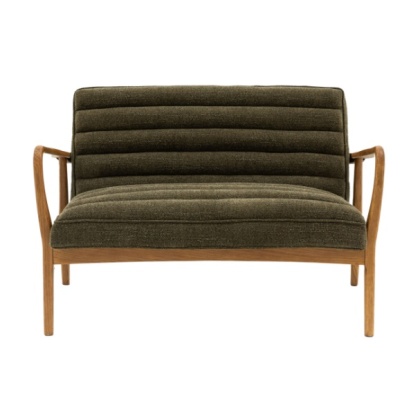 Gallery Direct Datsun 2 Seater Sofa Green Boucle Gallery Direct Datsun 2 Seater Sofa Green Boucle