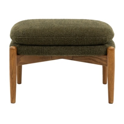 Gallery Direct Datsun Footstool Green Boucle