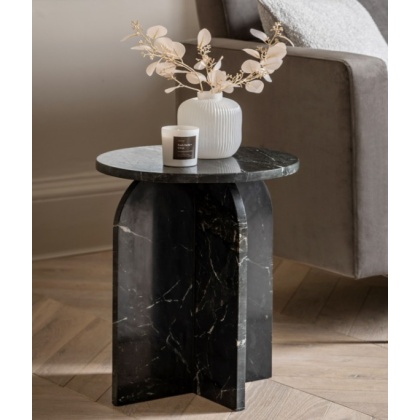 Gallery Amalfi Side Table Black