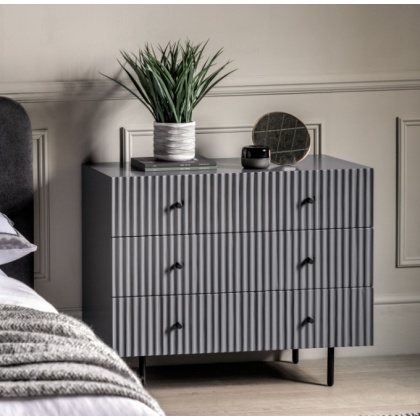 Gallery Buckhurst 3 Drawer Chest Grey