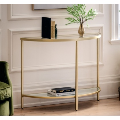 Gallery Hudson Console Table Champagne