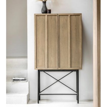 Gallery Panelled 2 Door Cocktail Cabinet