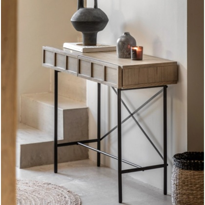 Gallery Panelled 2 Drawer Console