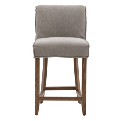 Gallery Tarnby Bar Stool Grey Linen (Set of 2) Gallery Tarnby Bar Stool Grey Linen (Set of 2)