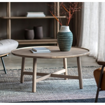 Gallery Kingham Round Coffee Table Grey