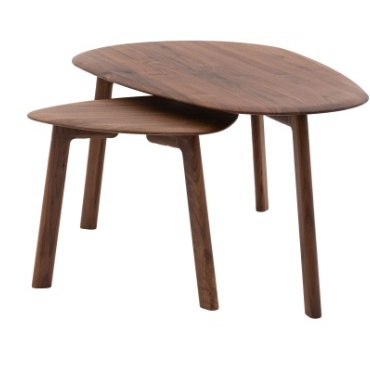 Gallery Direct Madrid Coffee Table Nest Walnut Gallery Direct Madrid Coffee Table Nest Walnut