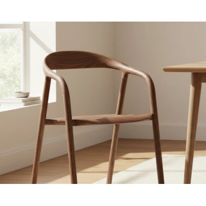 Gallery Direct Madrid Dining Chair Walnut (Pair) Gallery Direct Madrid Dining Chair Walnut (Pair)