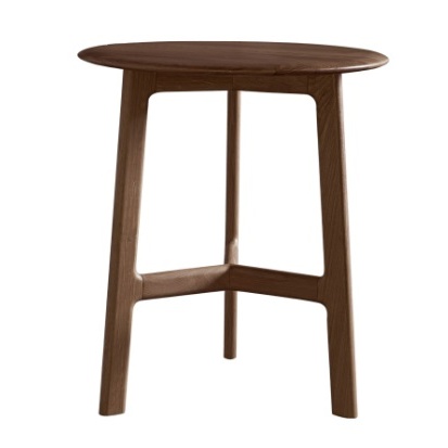 Gallery Direct Madrid Round Side Table Walnut Gallery Direct Madrid Round Side Table Walnut