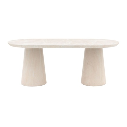Gallery Pedra Oval Dining Table Travertine Gallery Pedra Oval Dining Table Travertine