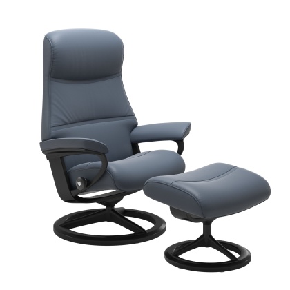 Stressless Philip Chair and Stool with Signature Base