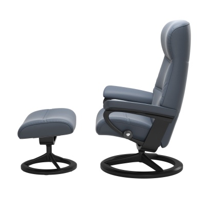Stressless Philip Chair and Stool with Signature Base