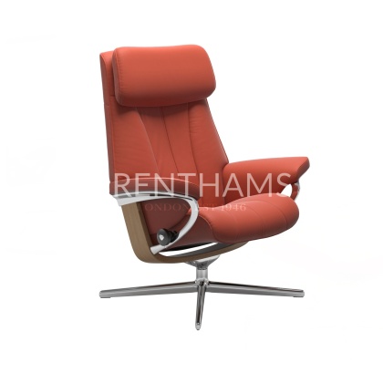 Stressless Paul Chair With Cross Base (No Stool) Stressless Paul Chair With Cross Base (No Stool)