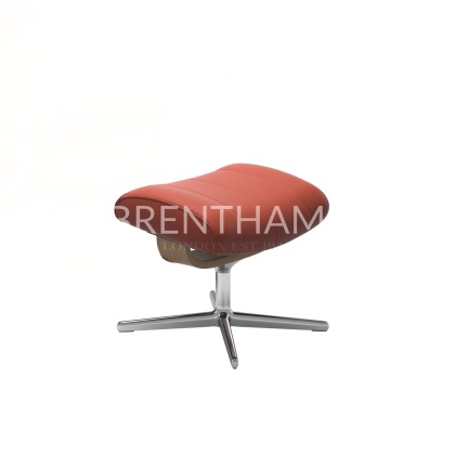 Stressless Paul Footstool With Cross Base Stressless Paul Footstool With Cross Base