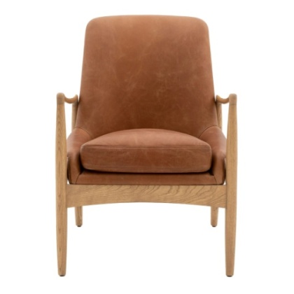 Gallery Direct Carrera Armchair Brown Leather Gallery Direct Carrera Armchair Brown Leather