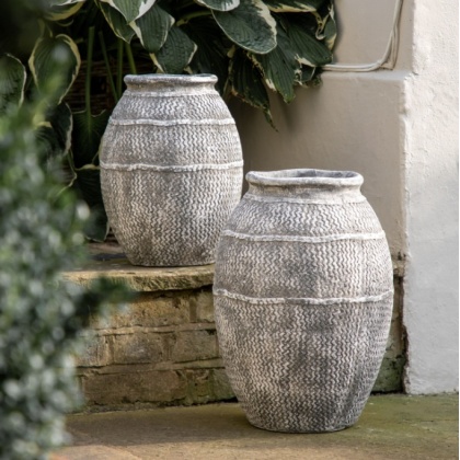 Zante Vase Large Antique Grey
