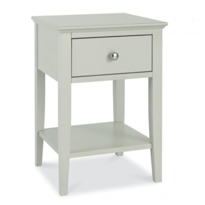 Bentley Designs Ashby Soft Grey 1 Drawer Nightstand Bentley Designs Ashby Soft Grey 1 Drawer Nightstand
