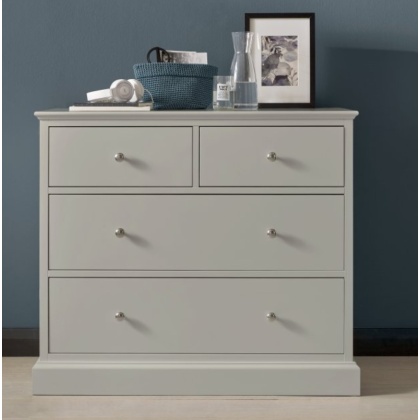 Bentley Designs Ashby Soft Grey 2+2 Drawer Chest