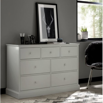 Bentley Designs Ashby Soft Grey 3+4 Drawer Chest