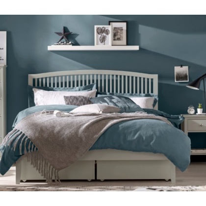 Bentley Designs Ashby Soft Grey Slatted 5' Kingsize Bedstead