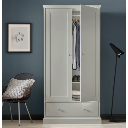 Bentley Designs Ashby Soft Grey Double Wardrobe