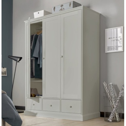 Bentley Designs Ashby Soft Grey Triple Wardrobe