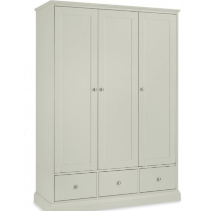 Bentley Designs Ashby Soft Grey Triple Wardrobe Bentley Designs Ashby Soft Grey Triple Wardrobe