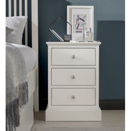 Bentley Designs Ashby White 3 Drawer Nightstand