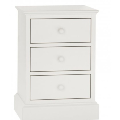 Bentley Designs Ashby White 3 Drawer Nightstand Bentley Designs Ashby White 3 Drawer Nightstand