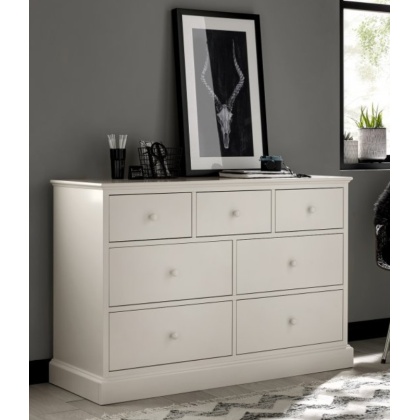 Bentley Designs Ashby White 3+4 Drawer Chest