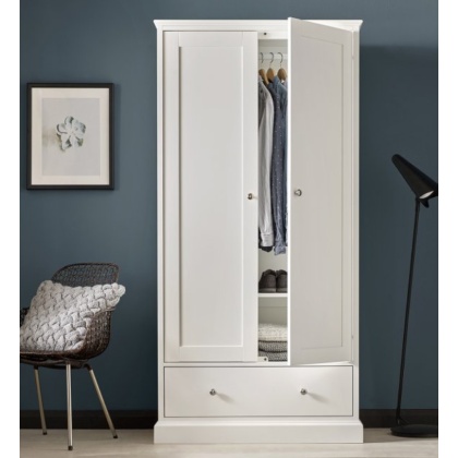 Bentley Designs Ashby White Double Wardrobe