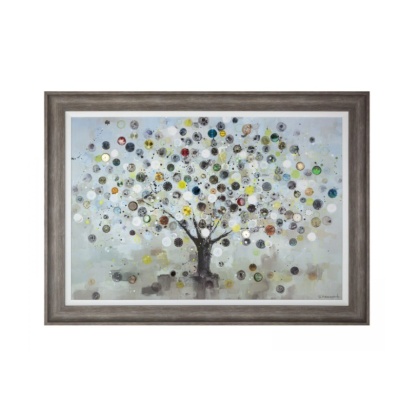 Watch Tree Framed Canvas