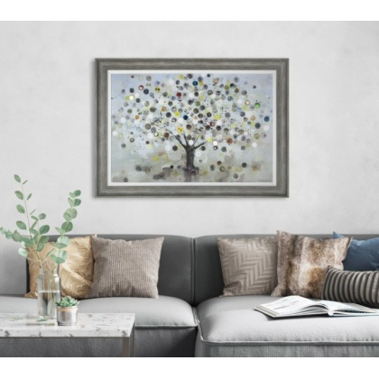 Watch Tree Framed Canvas