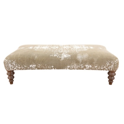 Tetrad Jacaranda Curved Plain Top Stool - Bagru Tetrad Jacaranda Curved Plain Top Stool - Bagru