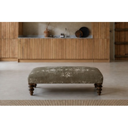 Tetrad Jacaranda Curved Plain Top Stool - Bagru