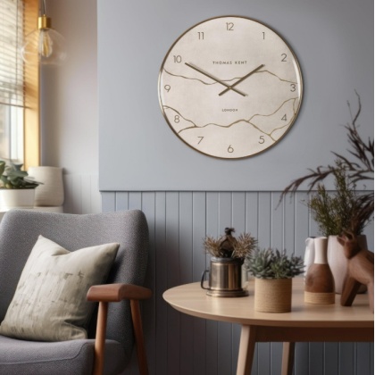 Thomas Kent Oyster Wall Clock Stone