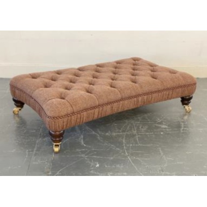 Tetrad Harris Tweed Melrose Rectangular Buttoned Stool Tetrad Harris Tweed Melrose Rectangular Buttoned Stool