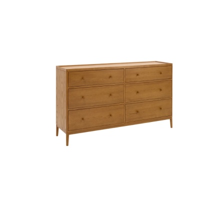 Ercol Salina 2104 6 Drawer Wide Chest | Vintage Ash