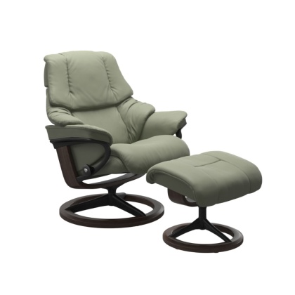Stressless Reno Chair & Stool Signature Base - 3 Colours & Sizes - Black Friday Promo