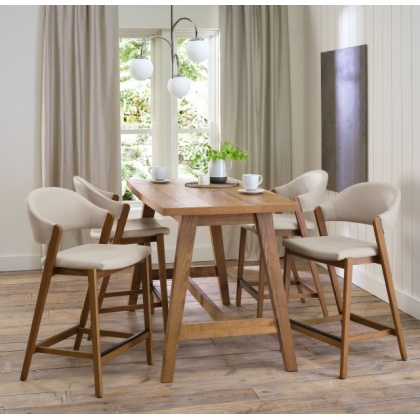 Bentley Designs Camden Rustic Oak Bar Table