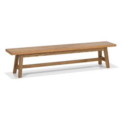 Bentley Designs Camden Rustic Oak Large Bench