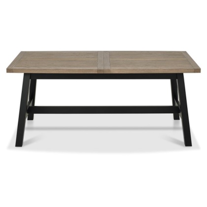 Bentley Designs Camden Weathered Oak & Peppercorn 4 - 6 Seater Dining Table