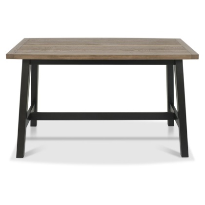 Bentley Designs Camden Weathered Oak & Peppercorn Bar Table